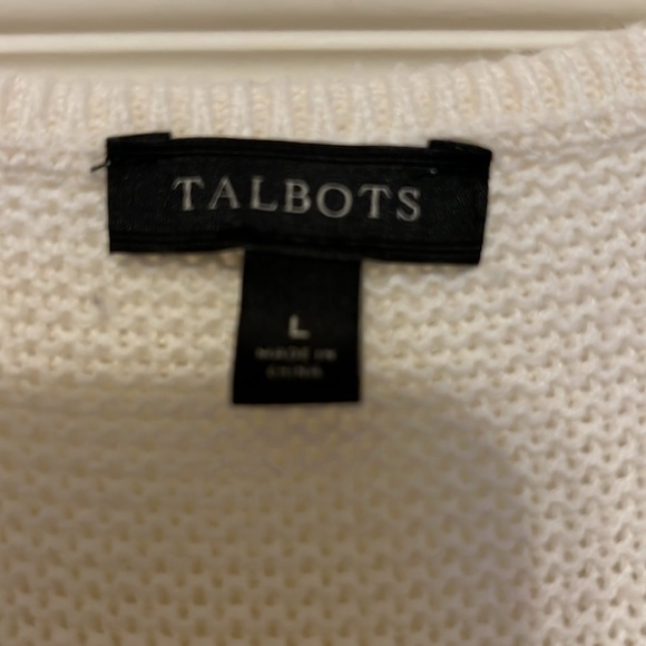 Talbots cream knit tunic - Picture 2 of 3